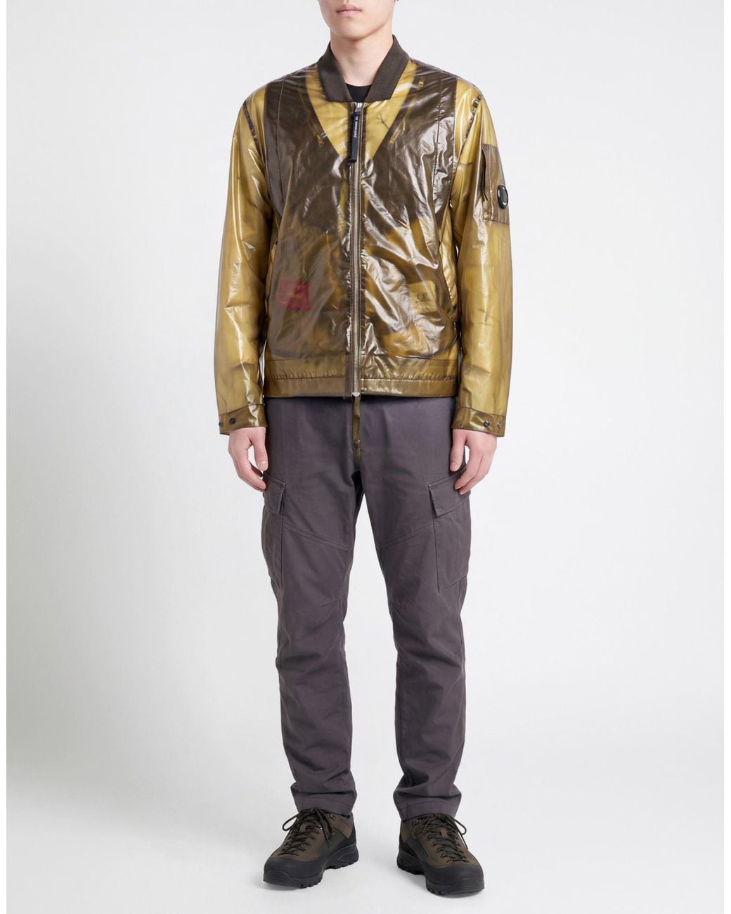 C P Company Metallic Military Jacket Polyurethane for men