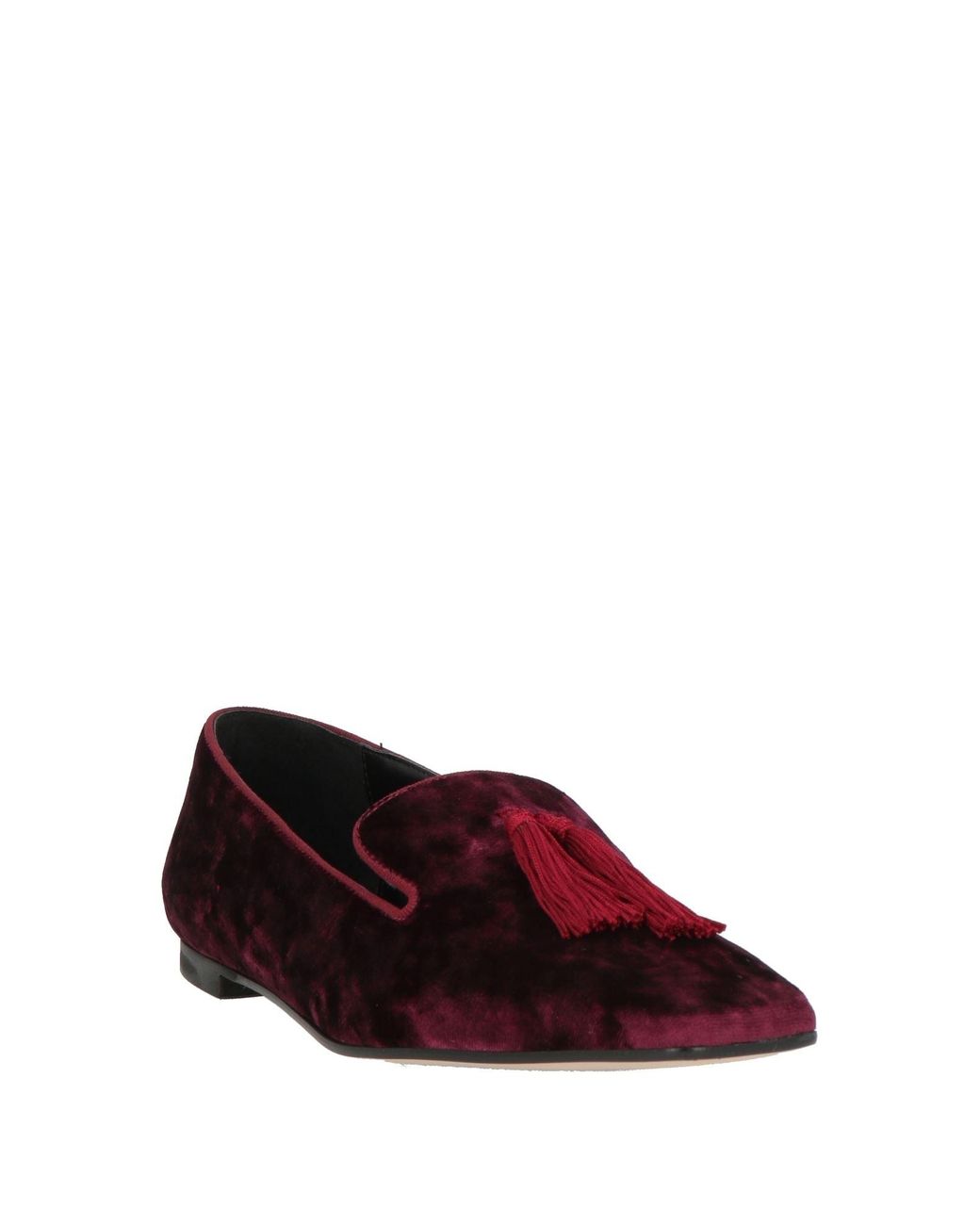 Giulia Neri Purple Loafers Textile Fibers