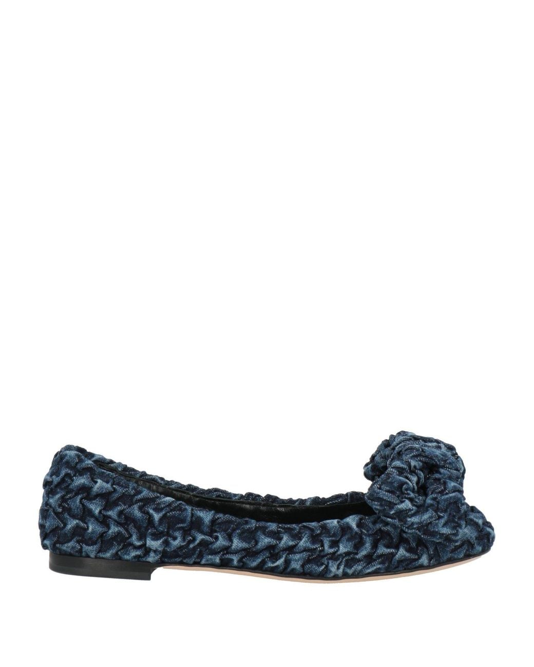 Agl Attilio Giusti Leombruni Blue Ballet Flats Textile Fibers