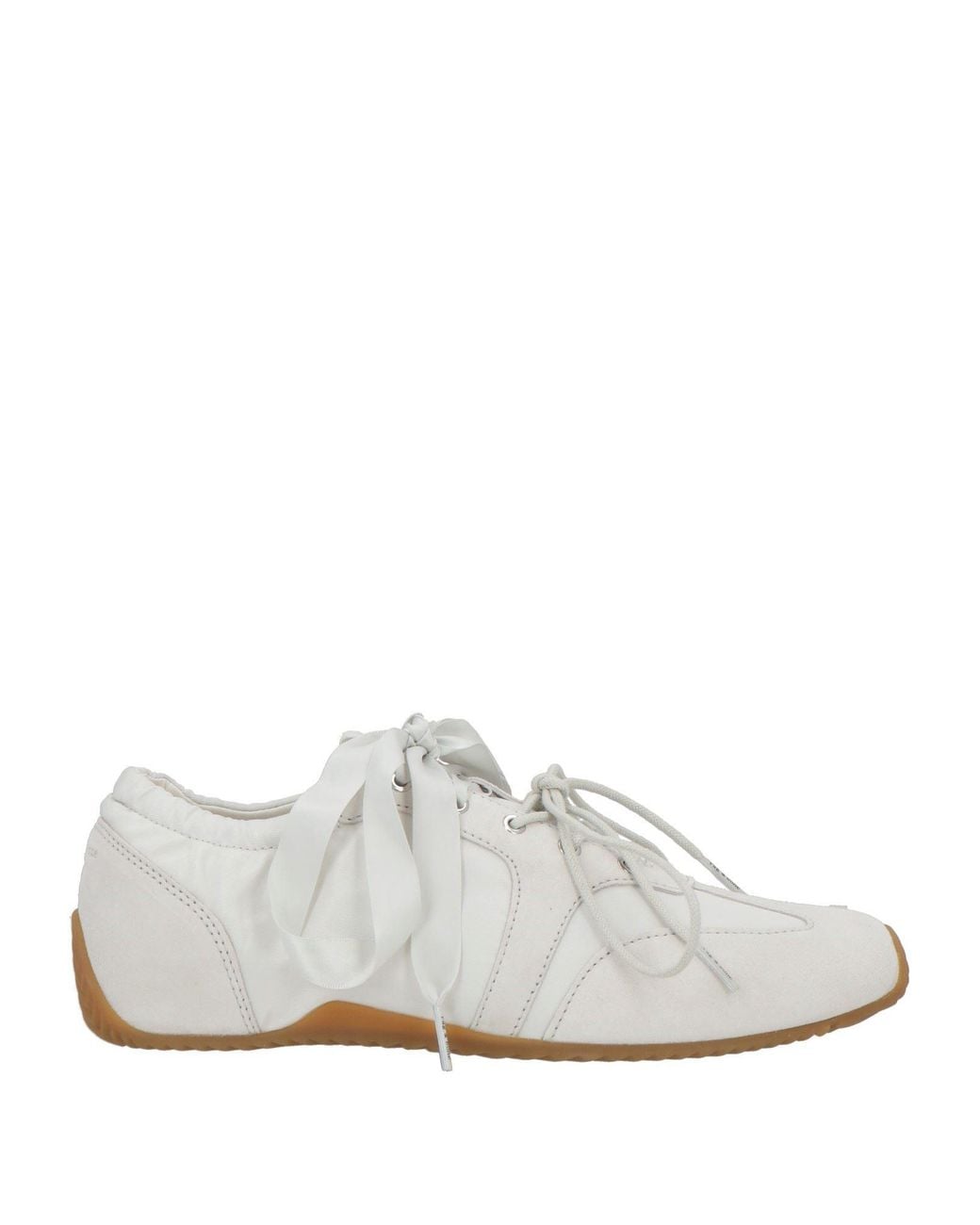 Rag & Bone White Light Sneakers Leather, Textile Fibers