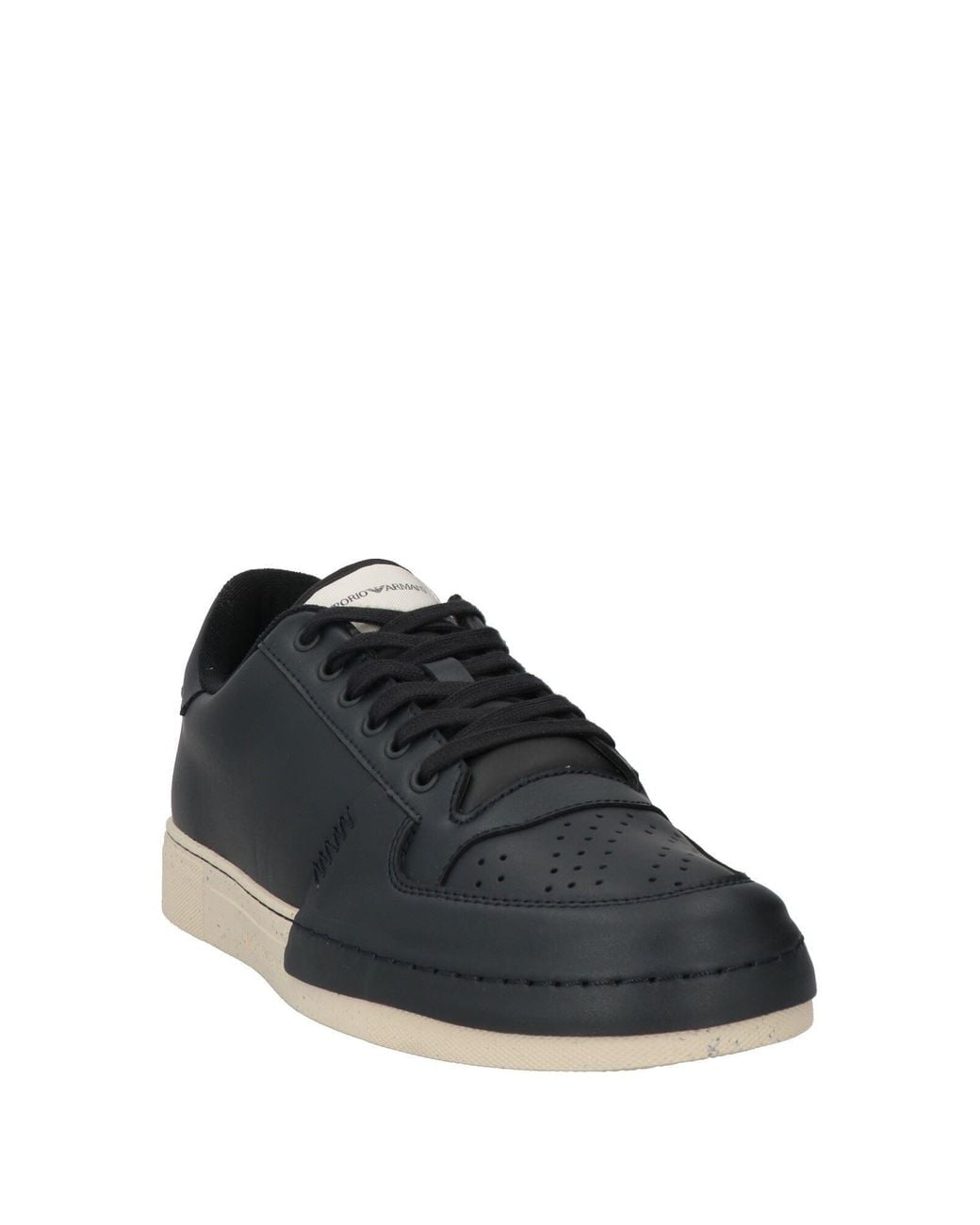 Emporio Armani Black Midnight Sneakers Leather for men