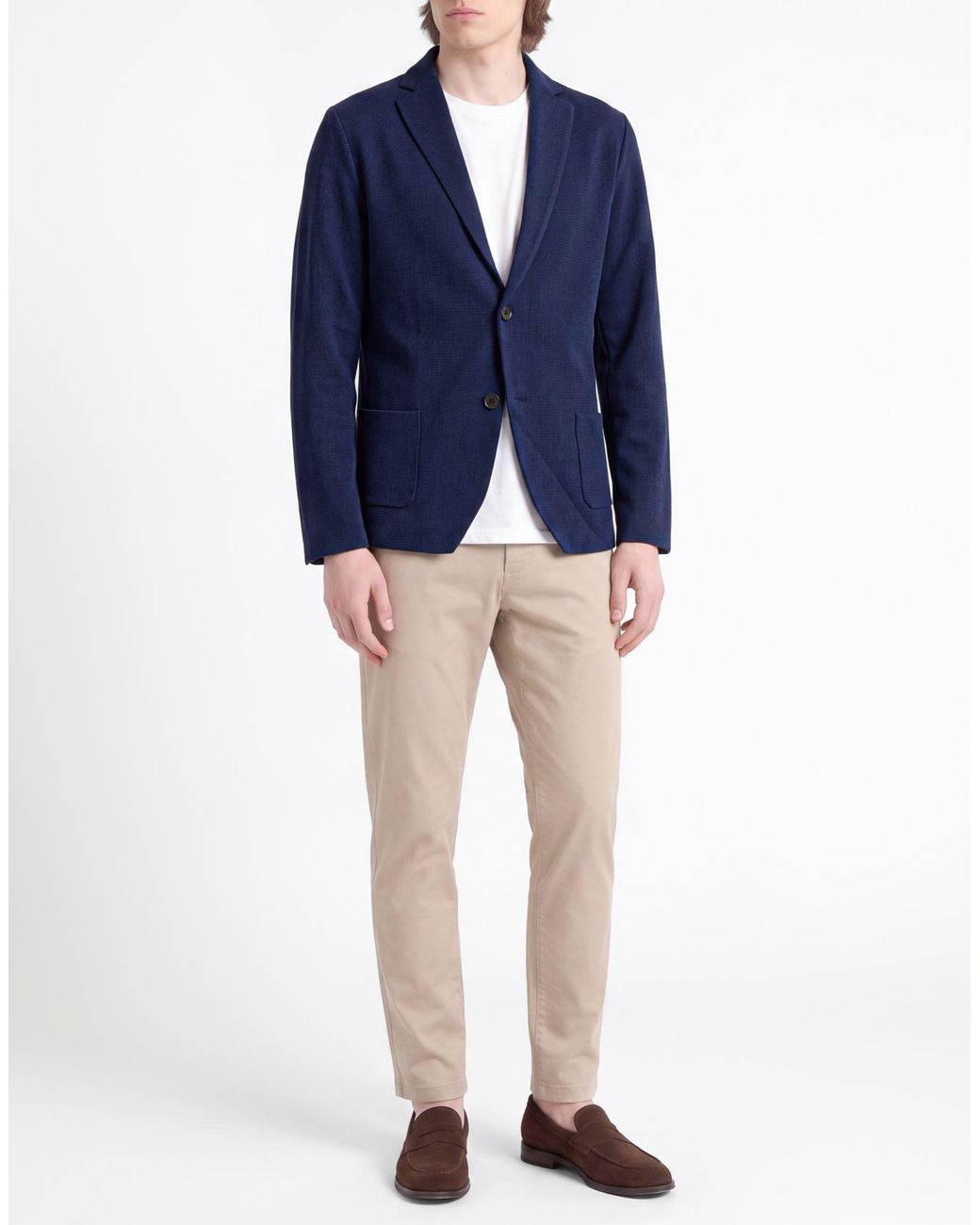 FILIPPO DE LAURENTIIS Blue Blazers for men