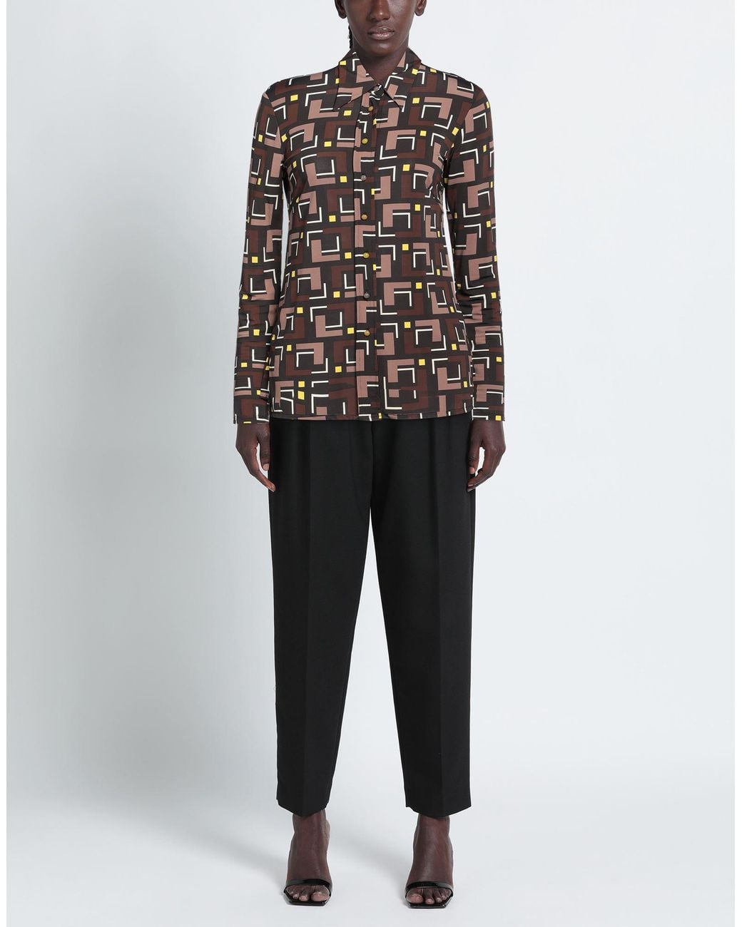 Maliparmi Black Shirt Viscose, Elastane