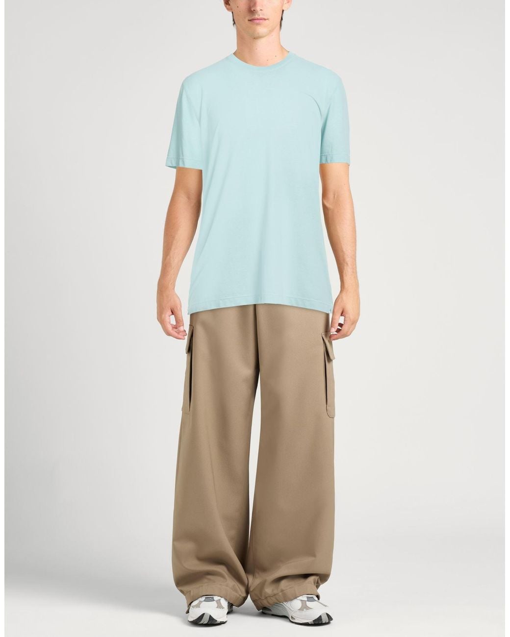 Zanone Blue T-Shirt Cotton for men