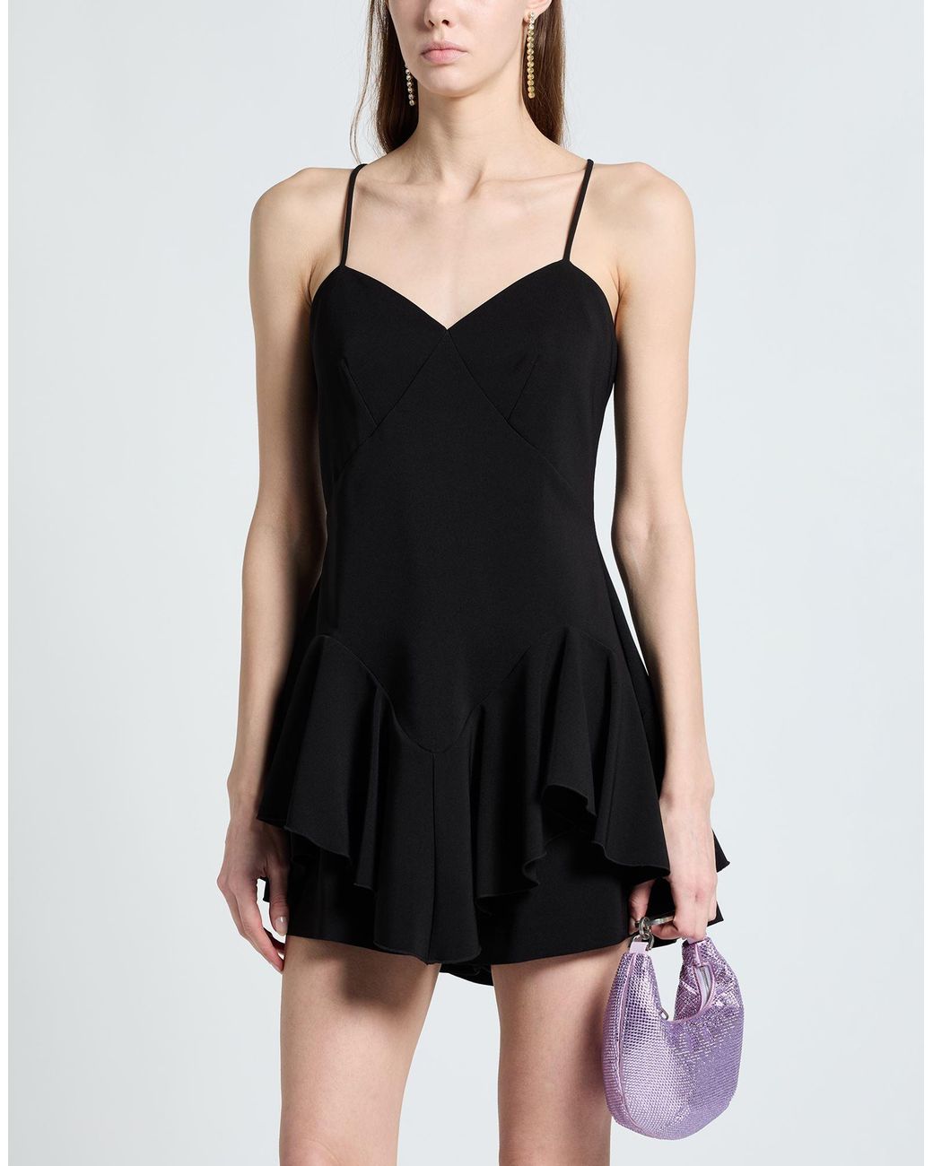 Hanita Black Playsuit Polyester, Elastane