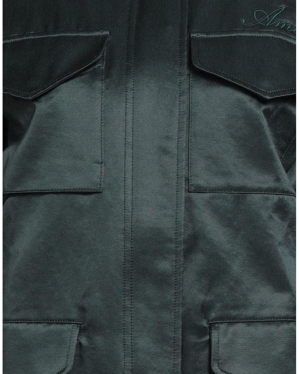 Amiri Green Dark Jacket Cotton, Rayon
