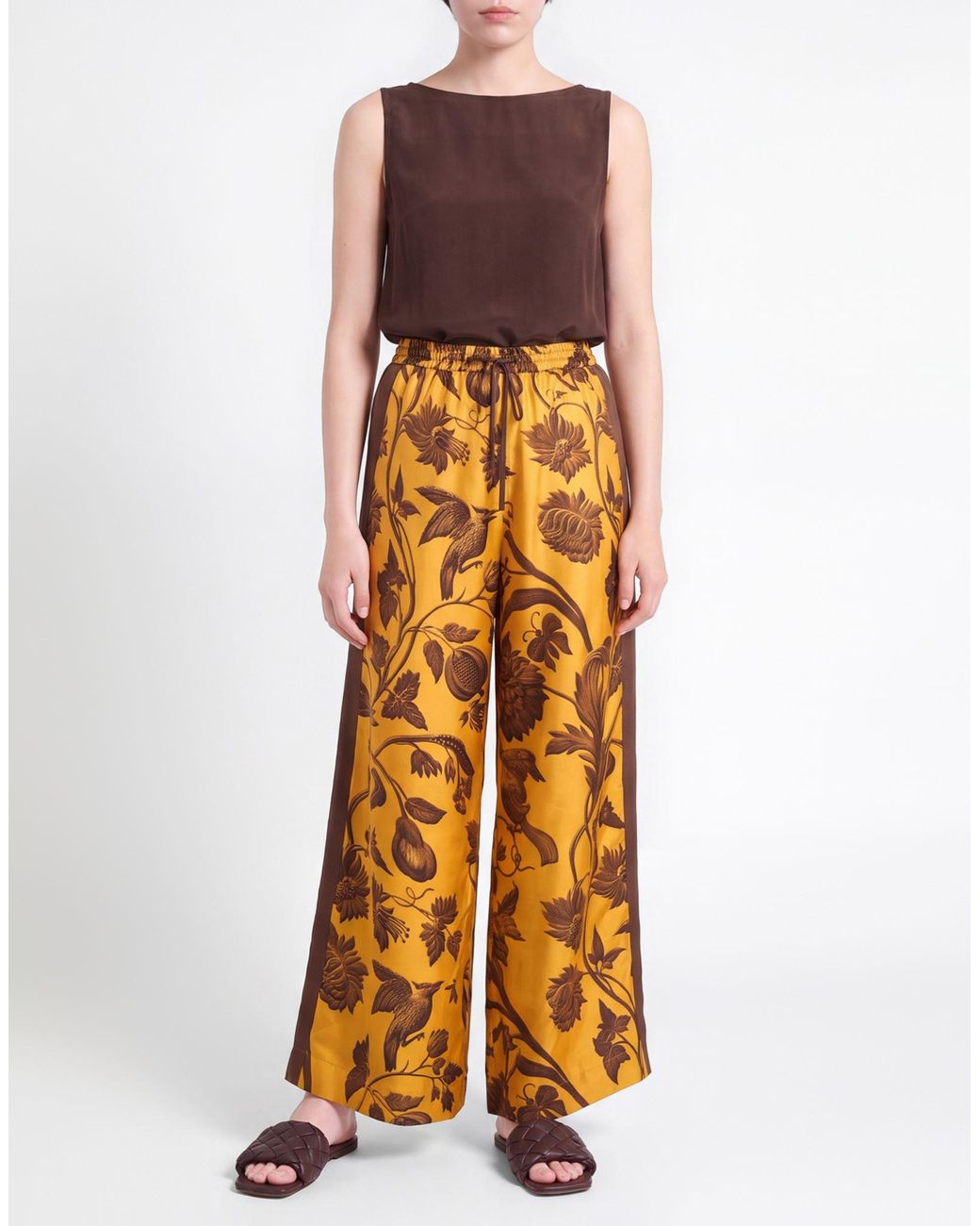 F.R.S For Restless Sleepers Yellow Pants Silk