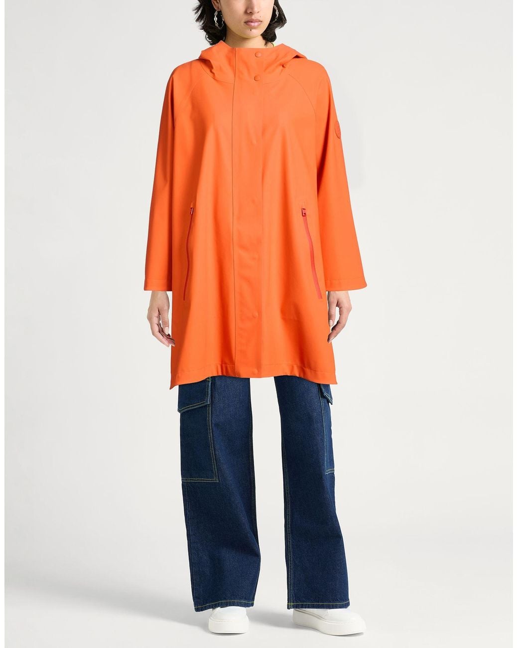 Woolrich Orange Overcoat & Trench Coat