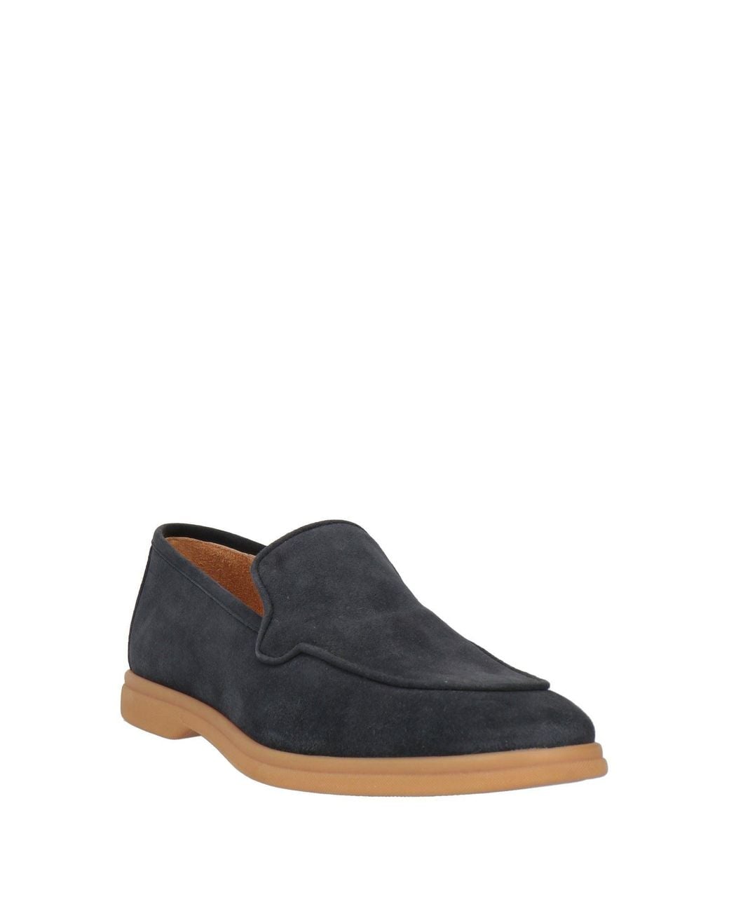 Eleventy Blue Midnight Loafers Leather for men