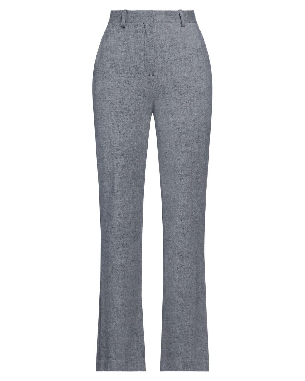 Circolo 1901 Gray Cotton-Elastane Flared Pants