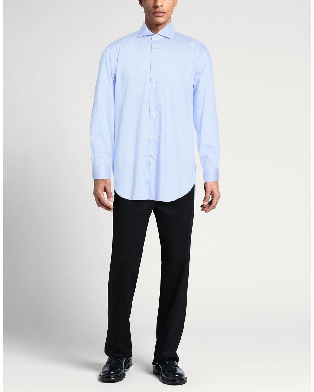 Camisa Buonamassa de hombre de color Blue