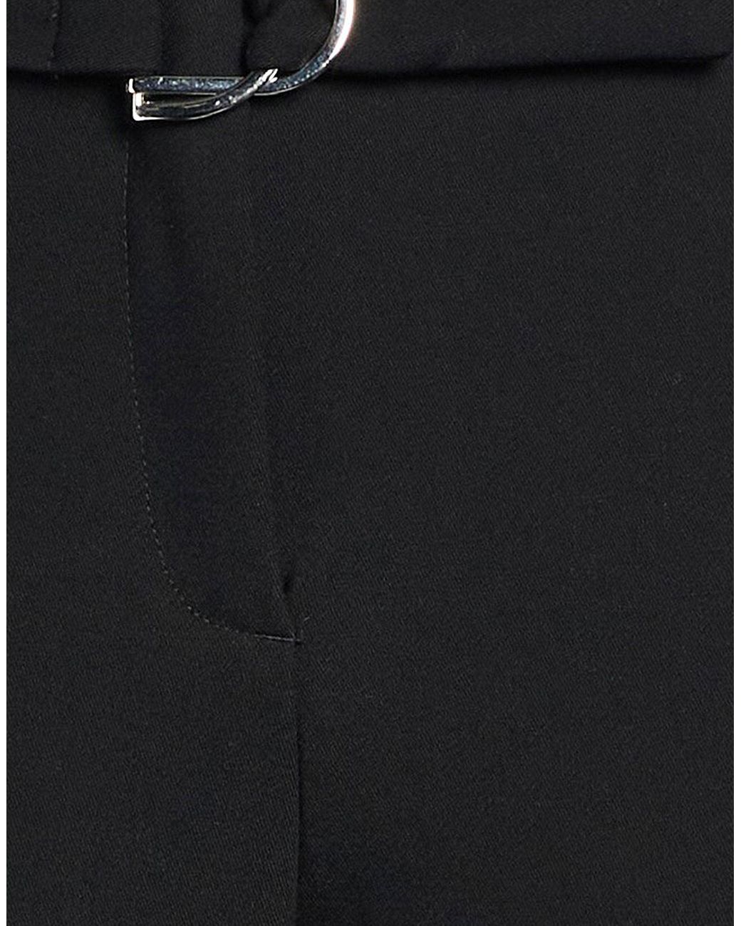 Maje Black Pants Polyester, Viscose, Elastane