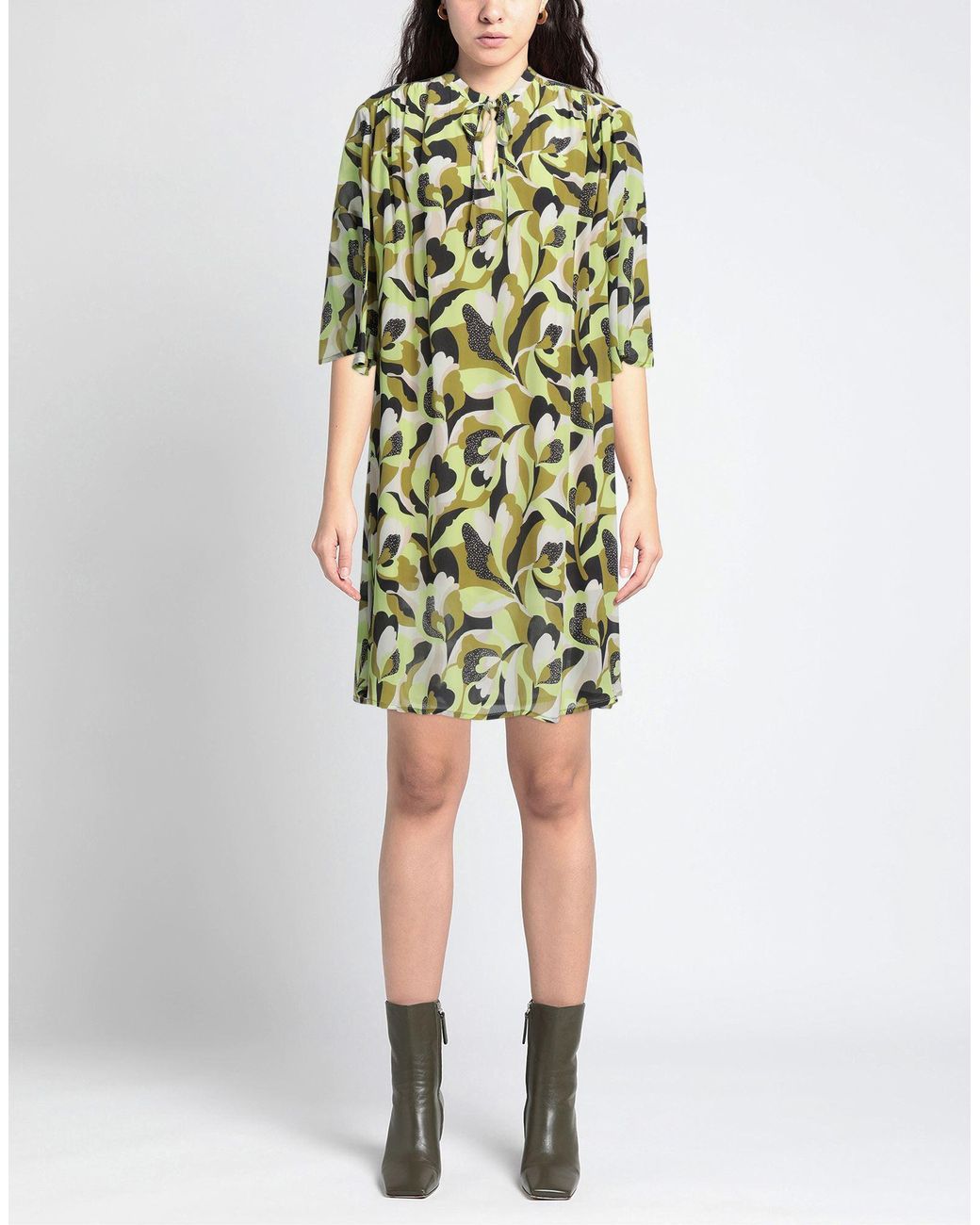 EMMA & GAIA Green Mini Dress