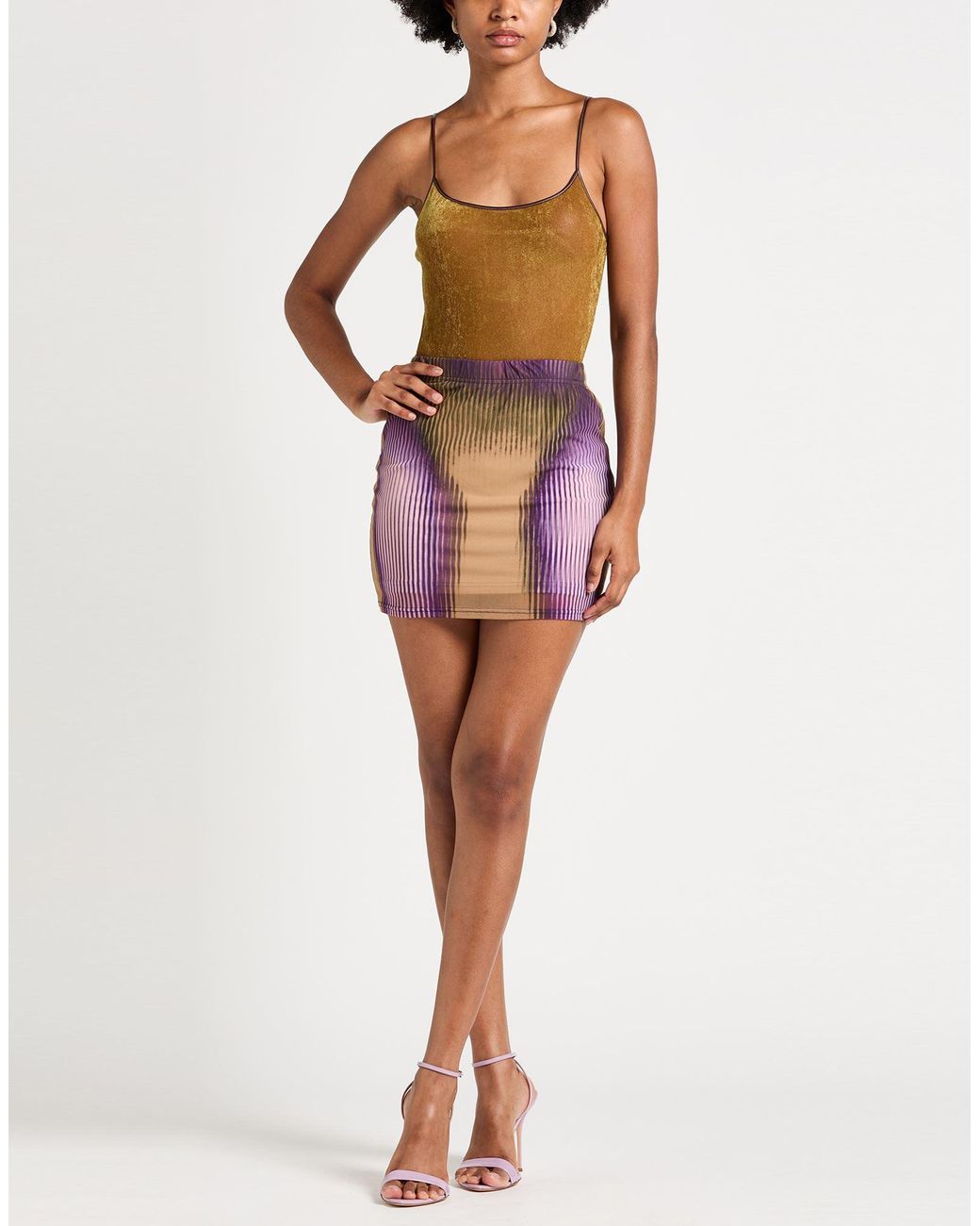 Y. Project Purple Mini Skirt
