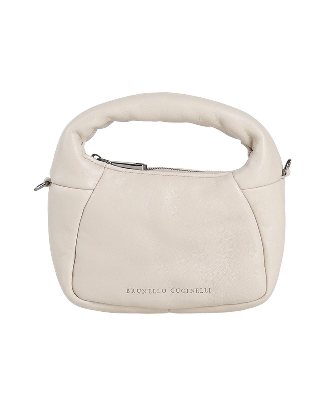 Brunello Cucinelli White Ivory Handbag Leather