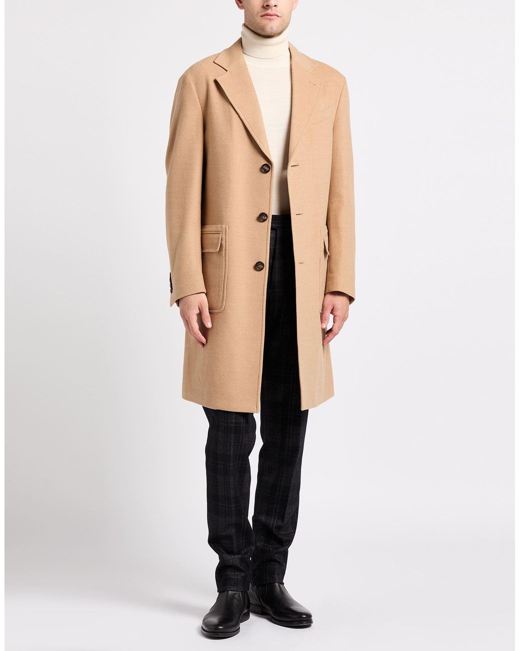Cappotto di Eleventy in Natural da Uomo