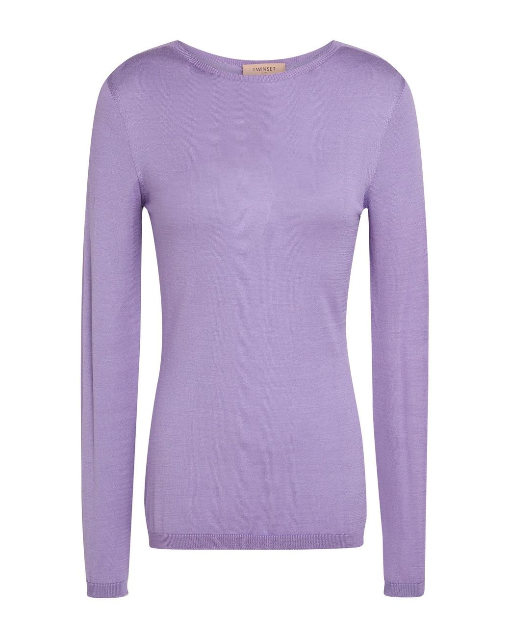 Twinset Purple Sweater Silk