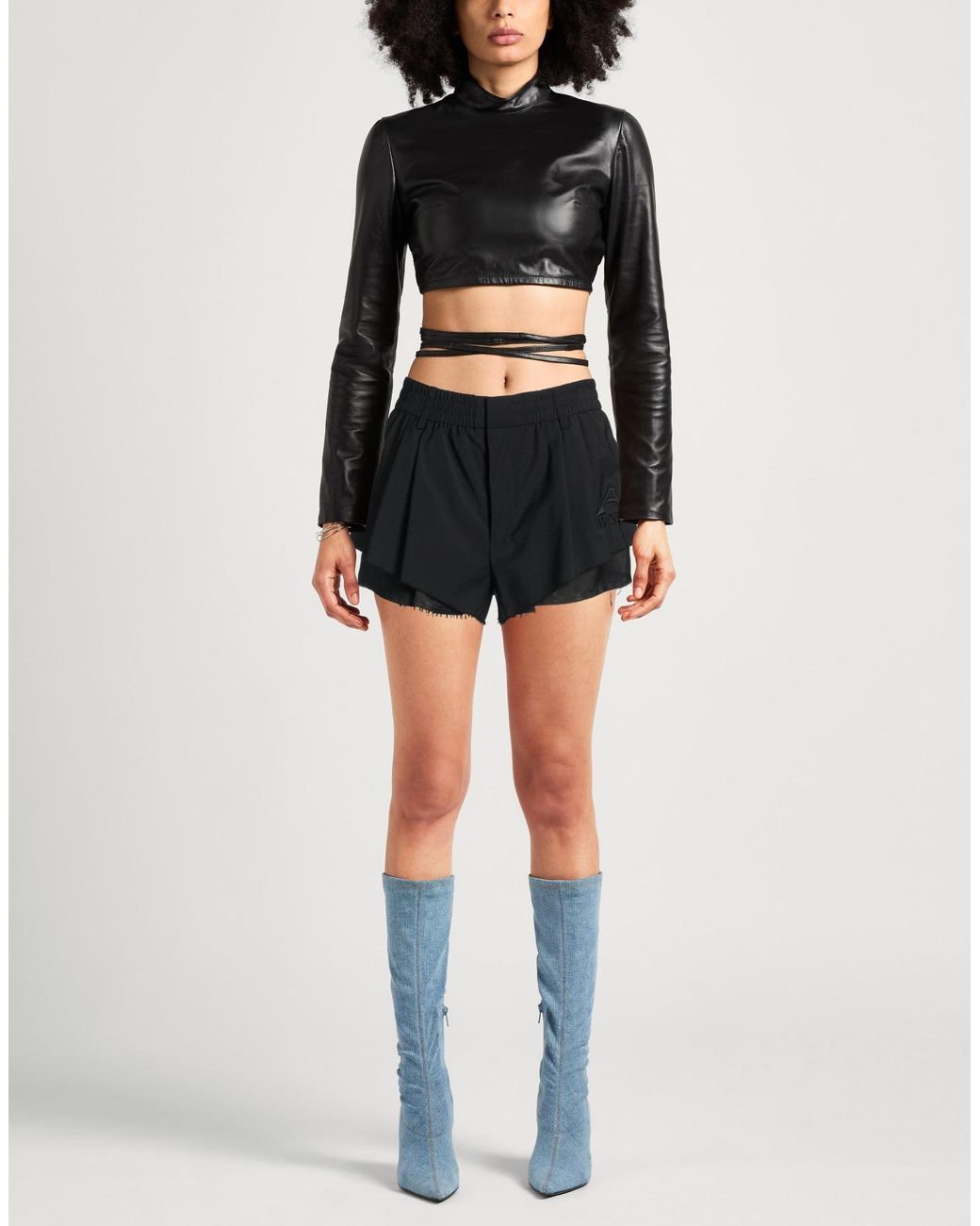 Alexander Wang Black Shorts & Bermuda Shorts