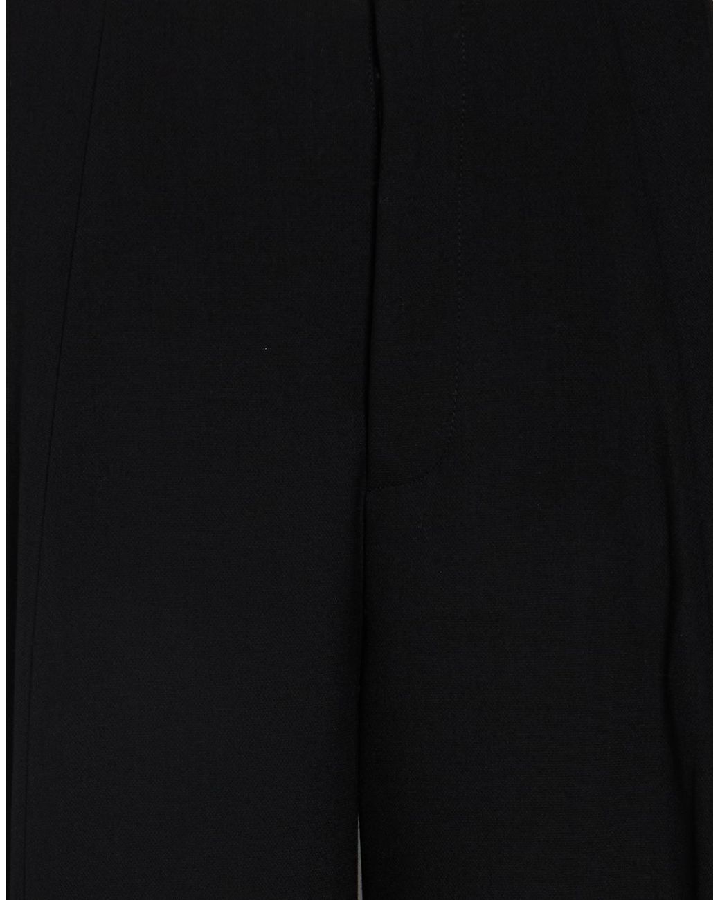 Victoria Beckham Black Pants Polyester, Virgin Wool, Polyamide, Elastane