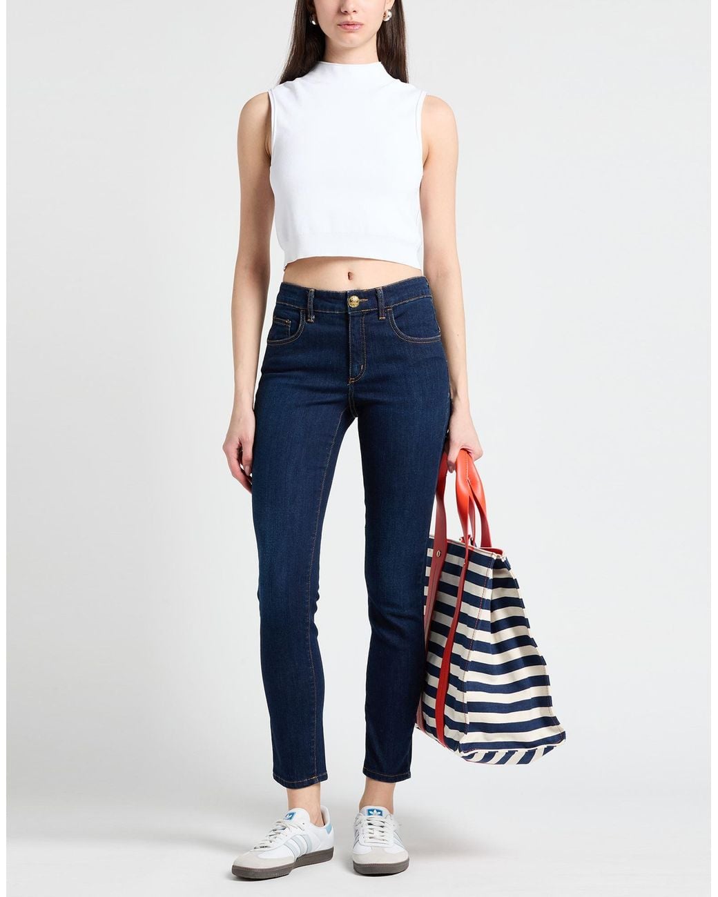 Angelo Marani Blue Jeans Cotton, Polyamide, Elastane