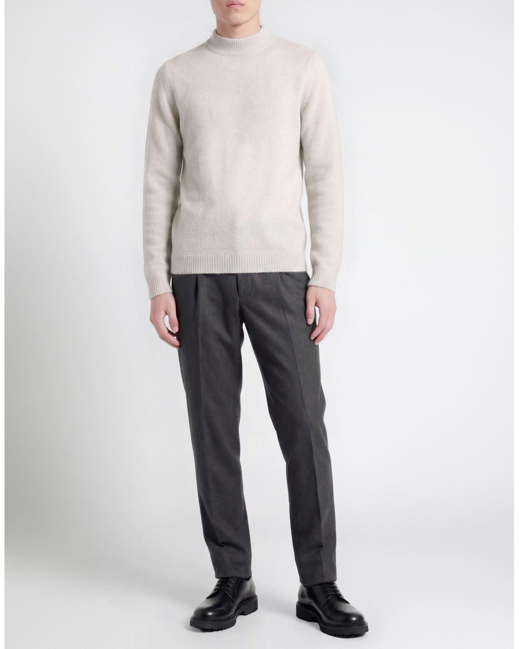 Roberto Collina White Sweater Cashmere, Silk, Polyester for men