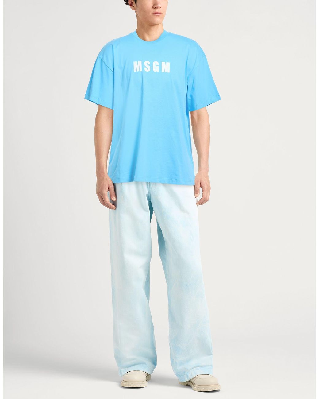 T-Shirt MSGM pour homme en coloris Blue