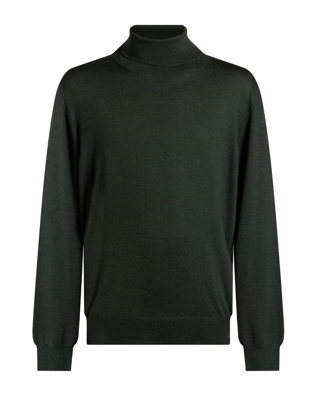 Tagliatore Green Turtleneck Virgin Wool for men