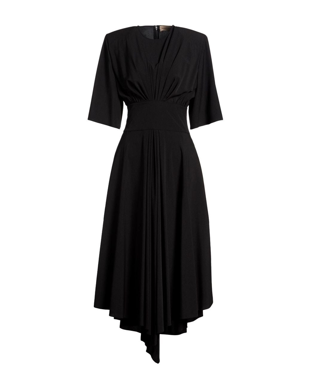 Alexandre Vauthier Black Midi Dress Polyester