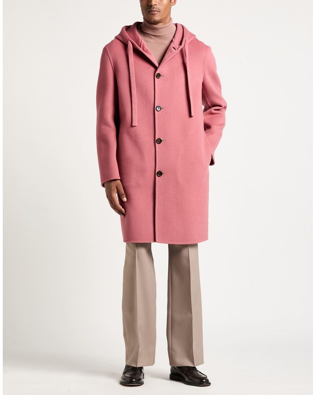 Lardini Pink Coat Wool for men