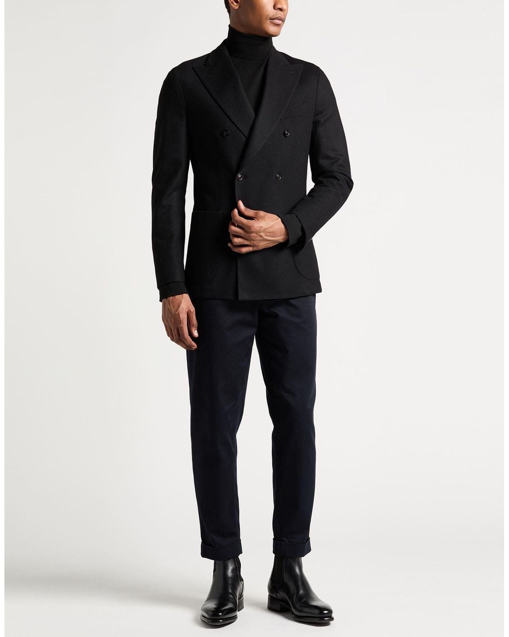 Boglioli Black Blazer for men