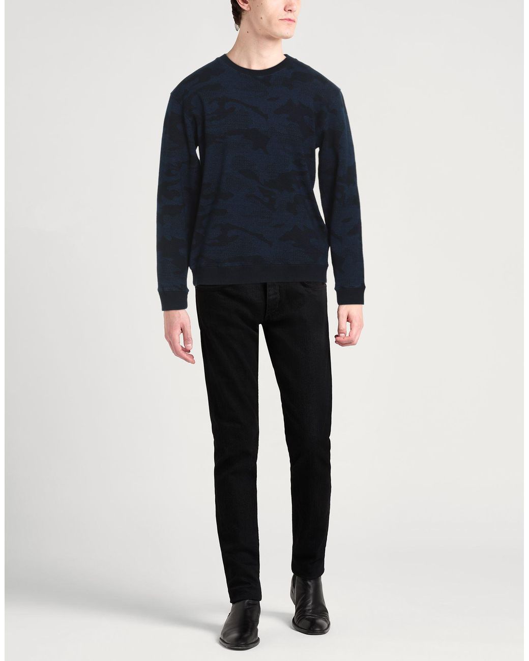 Dondup Blue Sweatshirt Cotton, Polyester, Elastane for men