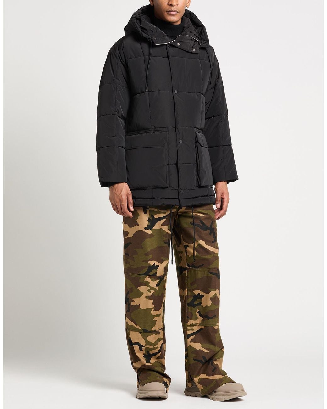 ARMANI EXCHANGE Black Puffer Polyester for men