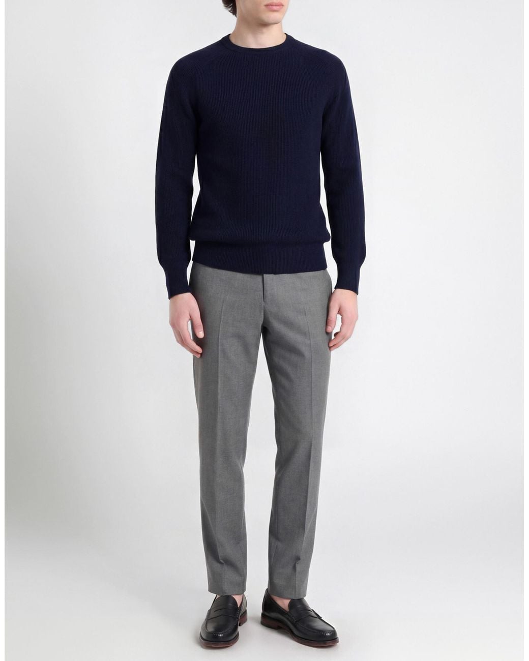 FILIPPO DE LAURENTIIS Blue Midnight Sweater Wool, Cashmere for men