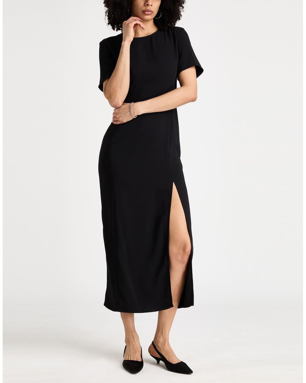 Marella Black Art.365 Maxi Dress Polyester