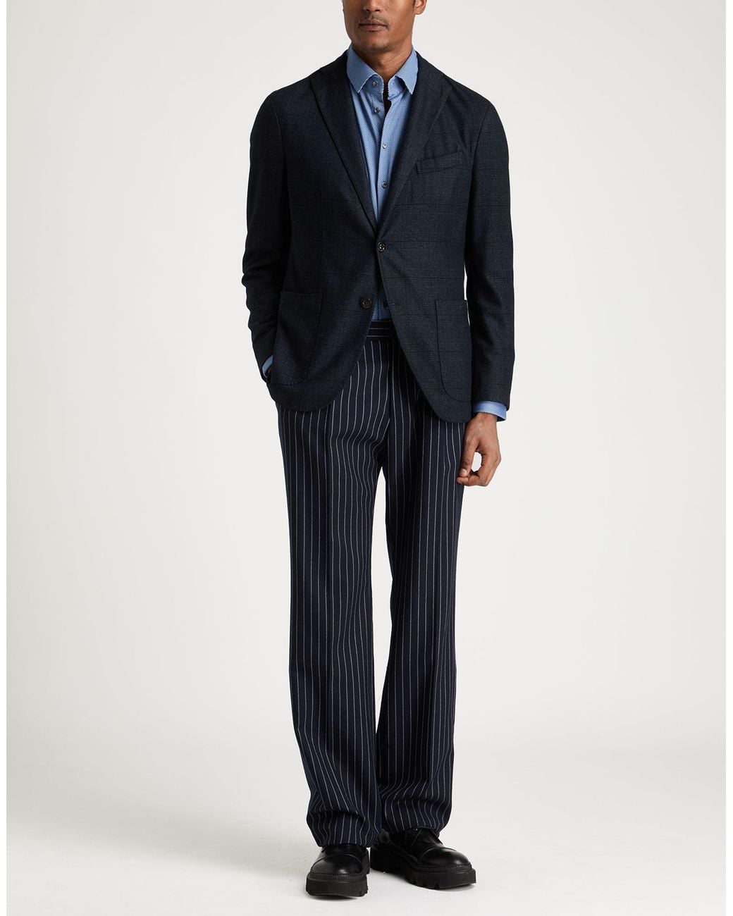 Boglioli Black Midnight Blazer Virgin Wool, Polyester for men