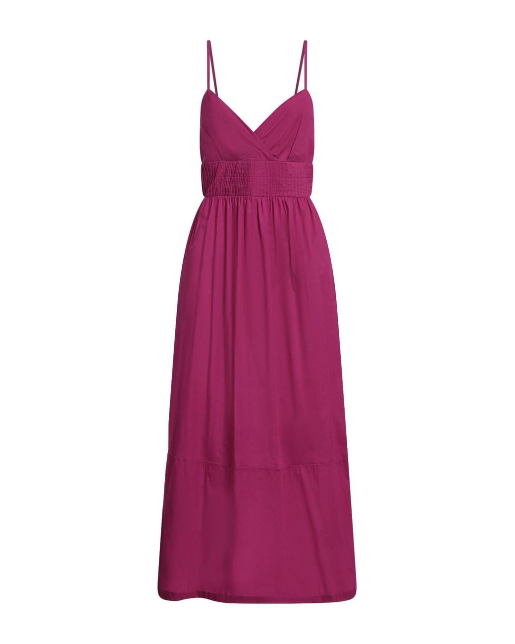Alpha Studio Purple Midi Dress Cotton, Elastane