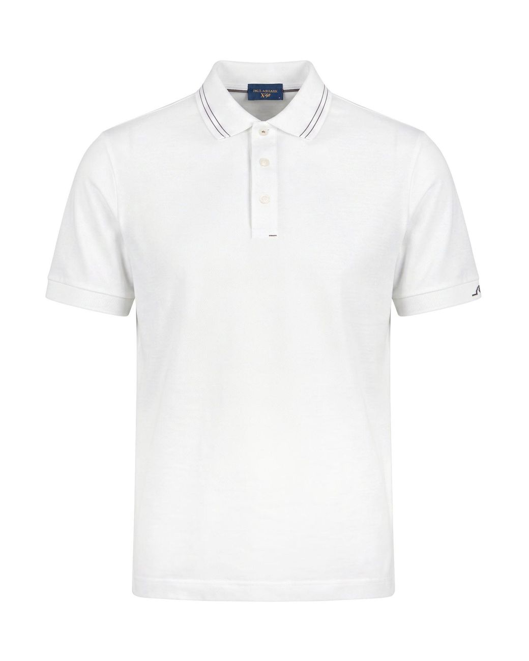 Paul & Shark White Polo Shirt Cotton, Lyocell for men