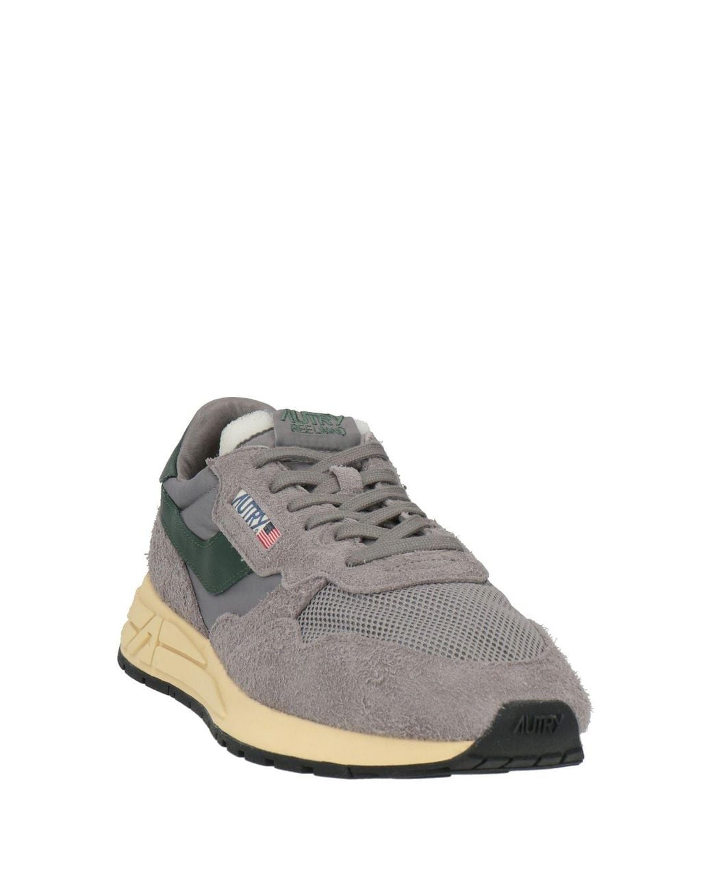 Autry Gray Sneakers Leather, Textile Fibers for men