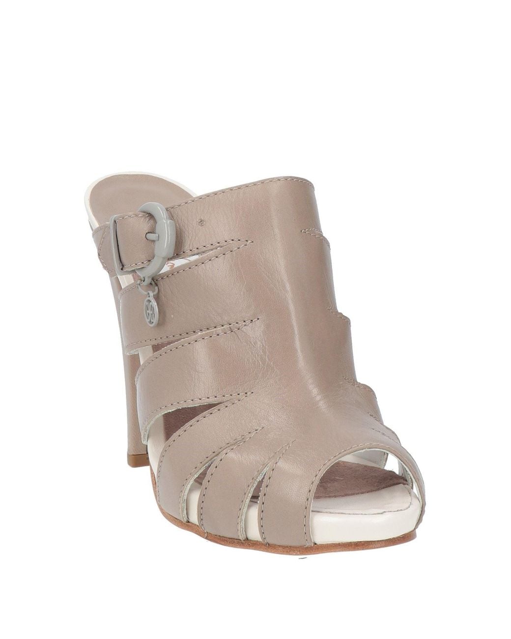Fabi Brown Taupe Sandals Leather for men