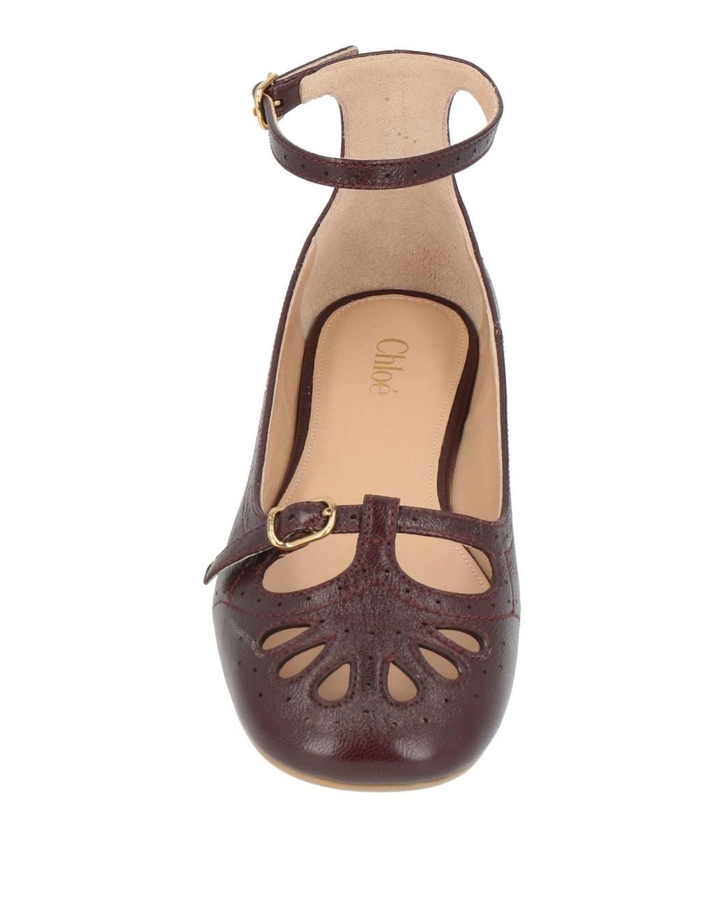 Chloé Brown Ballet Flats Leather