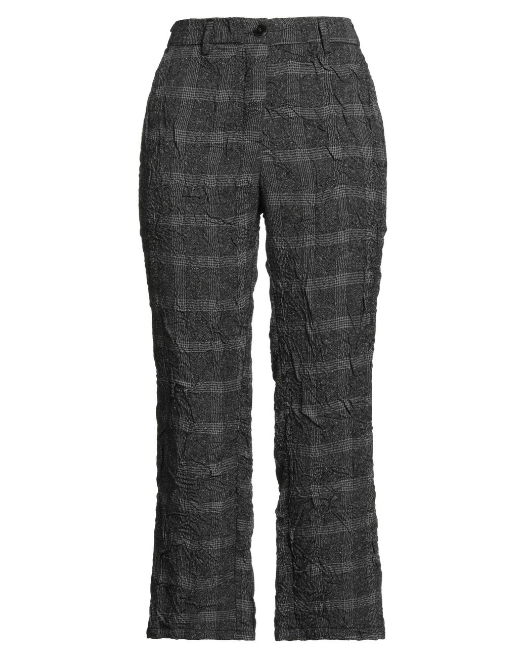 White Sand Gray Charcoal Pants Polyester, Viscose, Elastane