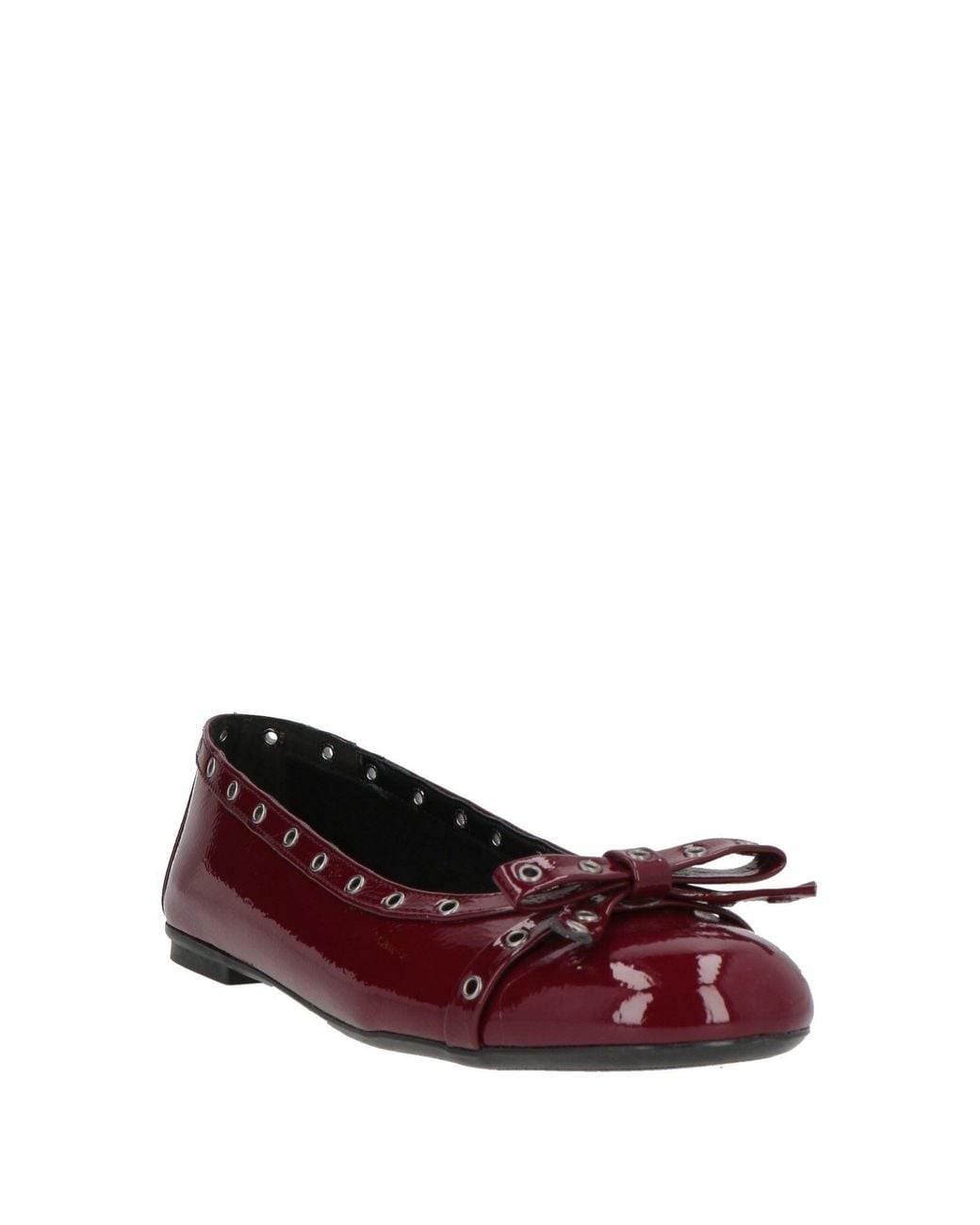 Nila & Nila Red Burgundy Ballet Flats Synthetic Material