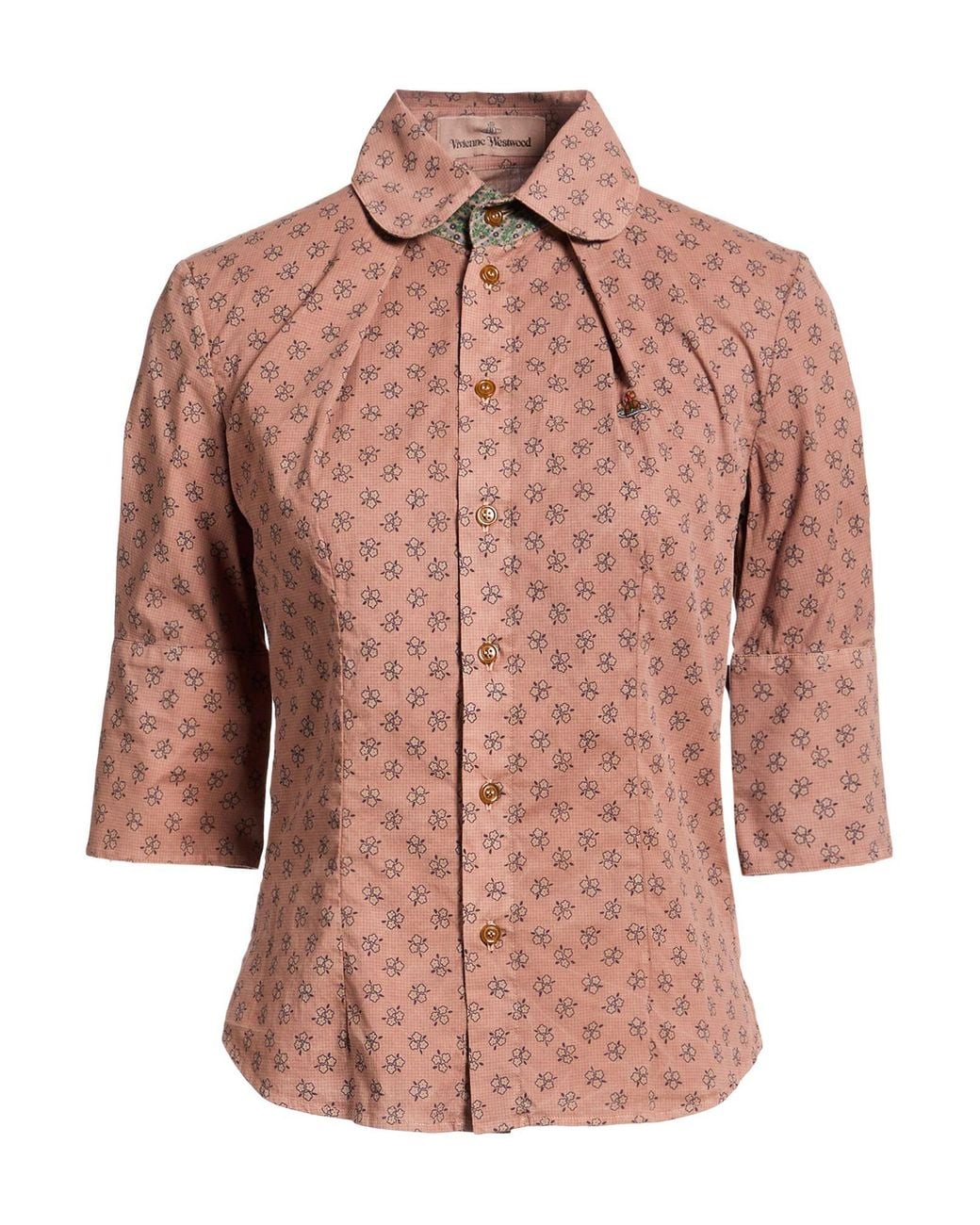 Vivienne Westwood Pink Antique Rose Shirt Cotton, Elastane