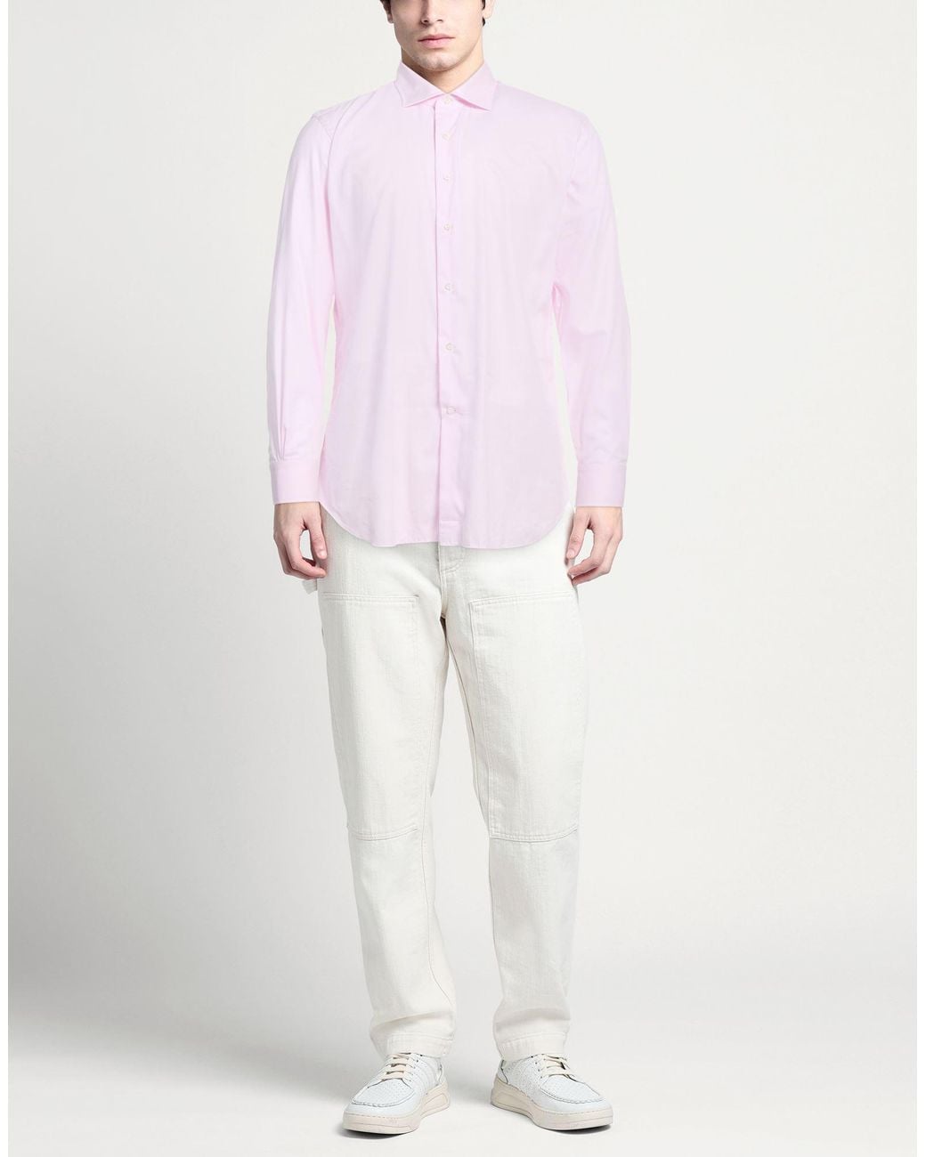 Alessandro Gherardi Pink Shirt Cotton for men