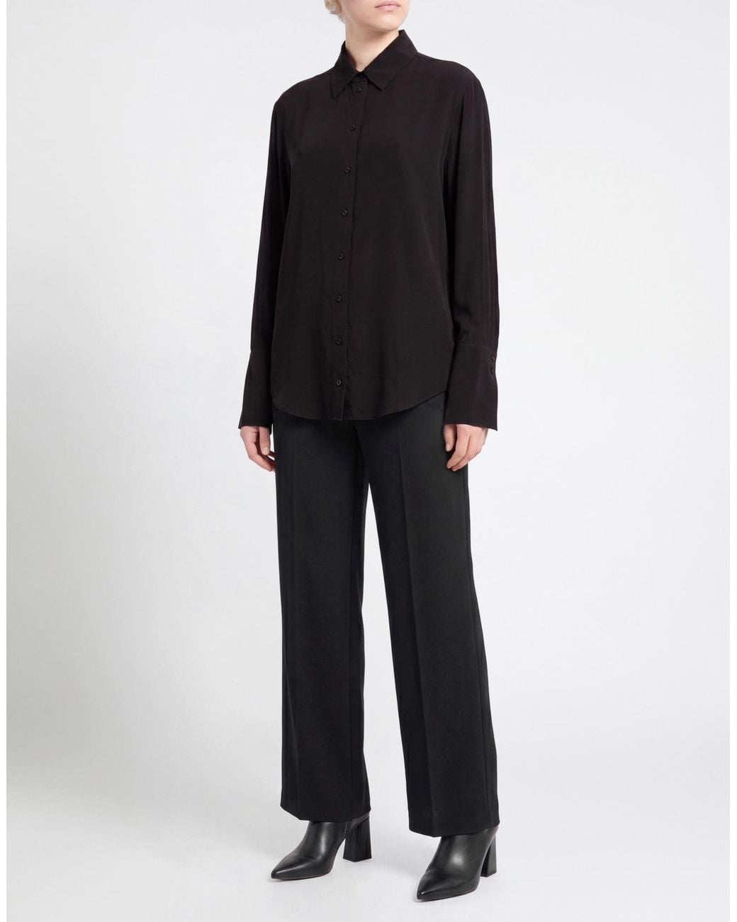 Patrizia Pepe Black Shirt Viscose