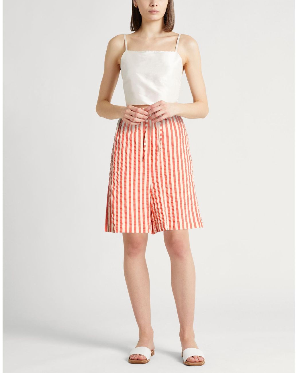 Alysi Red Shorts & Bermuda Shorts