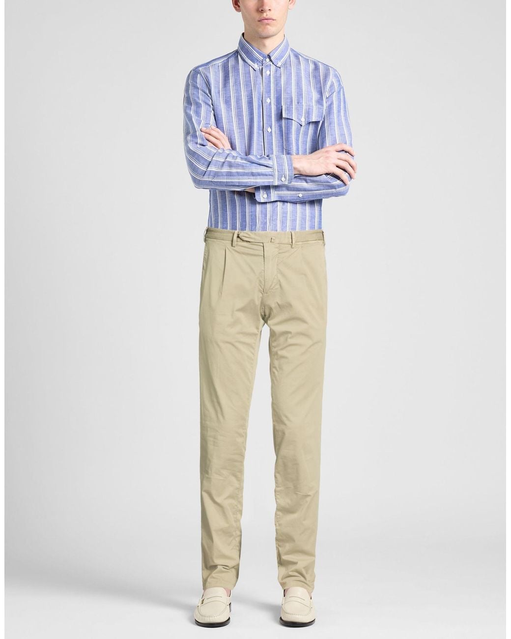 Santaniello Natural Pants Cotton, Elastane for men