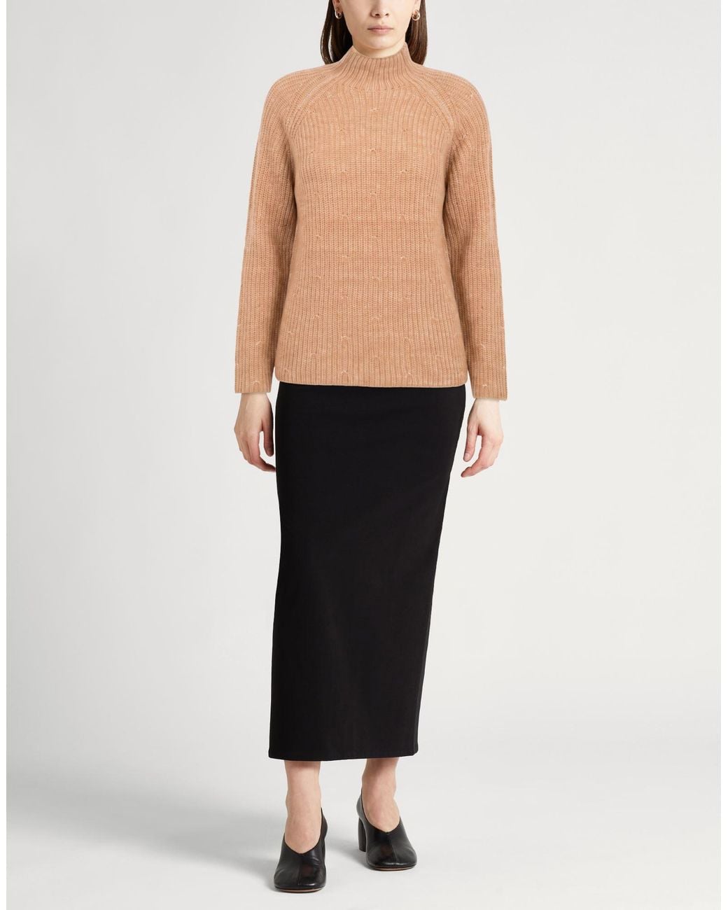 Drumohr Natural Sand Turtleneck Cashmere