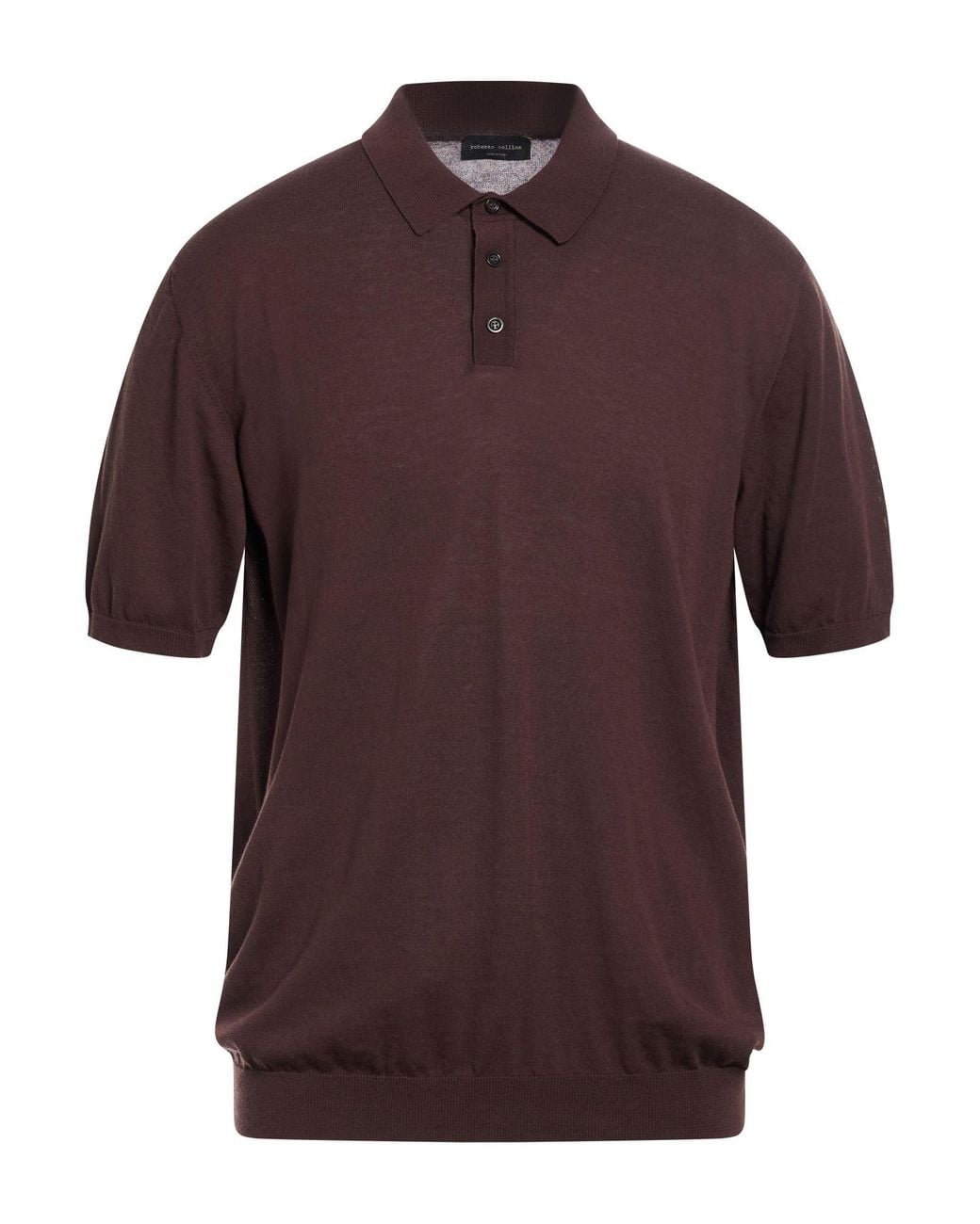 Roberto Collina Brown Polo Shirts for men