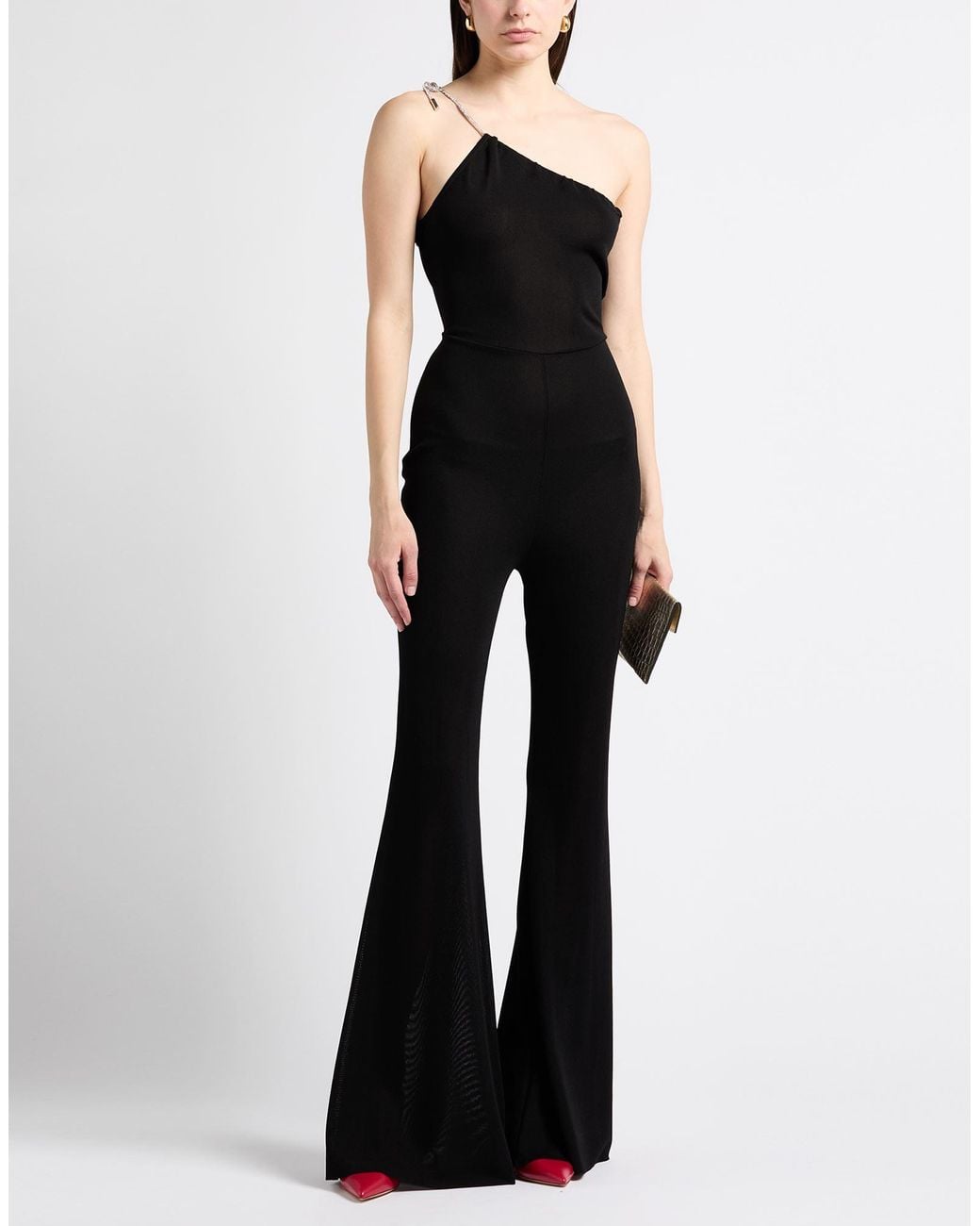 Alexandre Vauthier Black Jumpsuit Viscose, Polyamide